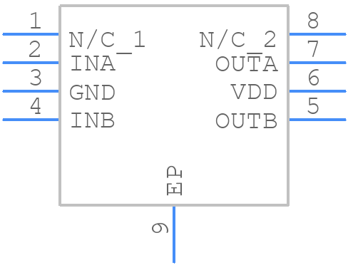 UCC37325DGN - Texas Instruments - PCB symbol