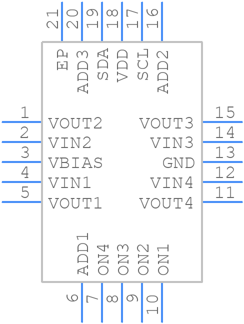TPS22994RUKR - Texas Instruments - PCB symbol