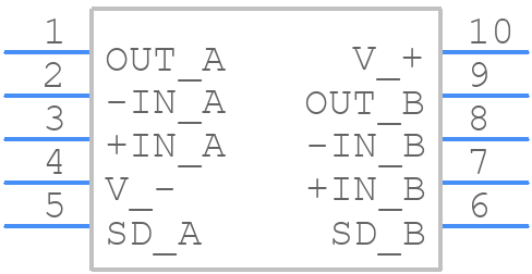 LMV712MMX/NOPB - Texas Instruments - PCB symbol
