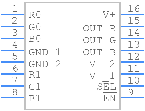 OPA3875IDBQ - Texas Instruments - PCB symbol
