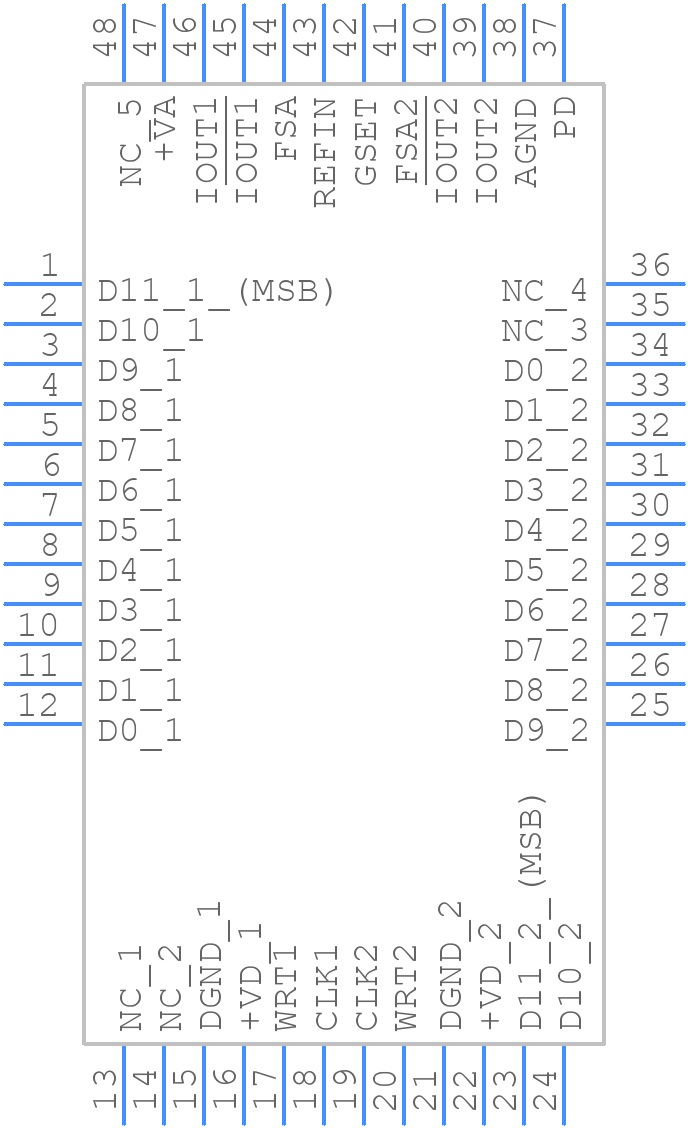DAC2902Y/250 - Texas Instruments - PCB symbol