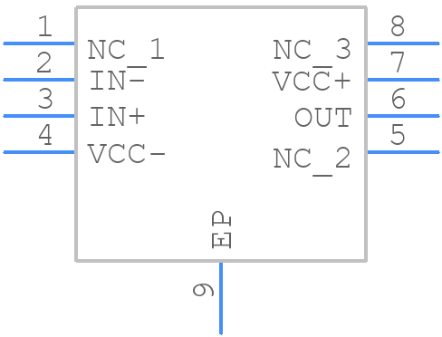 THS4081CDGNR - Texas Instruments - PCB symbol