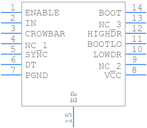 TPS2830PWP - Texas Instruments - PCB symbol