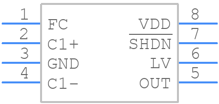 MAX860ESA+ - Analog Devices - PCB symbol