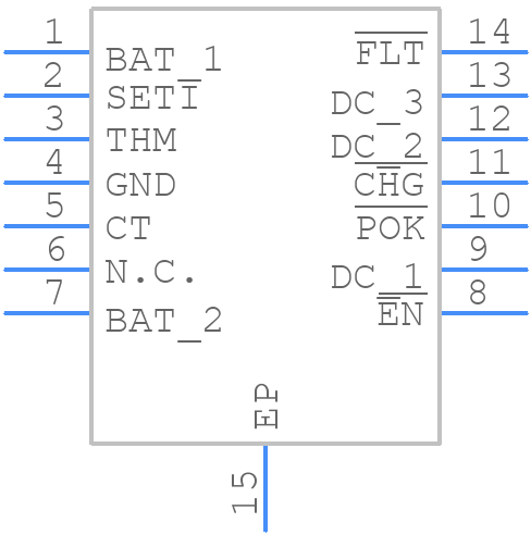MAX8600AETD+T - Analog Devices - PCB symbol