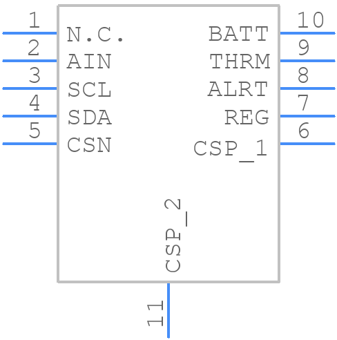 MAX17055ETB+T - Analog Devices - PCB symbol