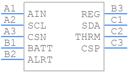 MAX17055EWL+T - Analog Devices - PCB symbol