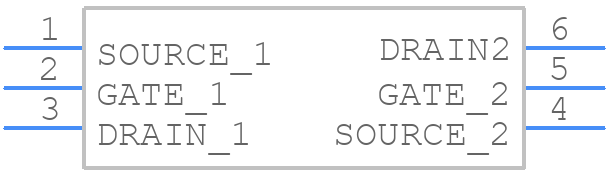 2N7002DW H6327 - Infineon - PCB symbol