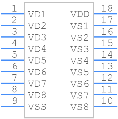 ADG467BRZ - Analog Devices - PCB symbol