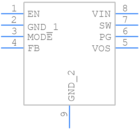 TPS62081DSGR - Texas Instruments - PCB symbol