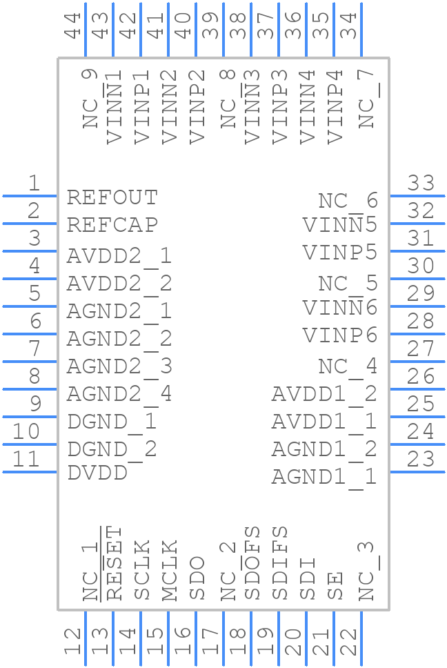 AD73360ASUZ - Analog Devices - PCB symbol