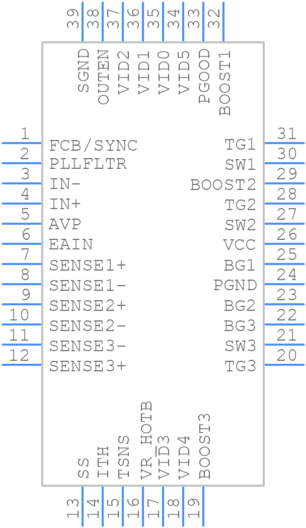 LTC3738CUHF#PBF - Analog Devices - PCB symbol