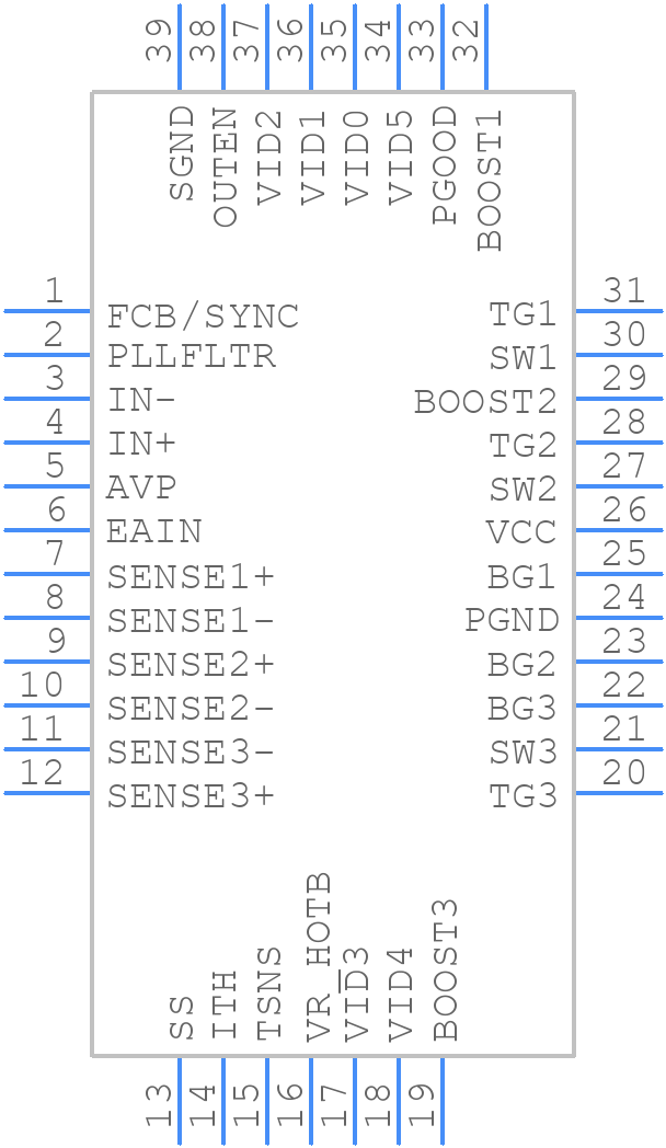 LTC3738CUHF#TR - Analog Devices - PCB symbol