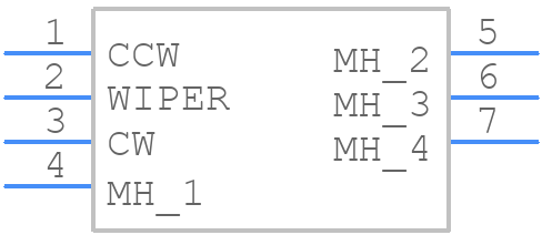 PCW1J-C32-BAB103L - Bourns - PCB symbol