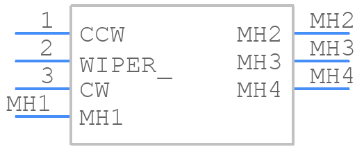 PCW1J-C28-BAB103L - Bourns - PCB symbol