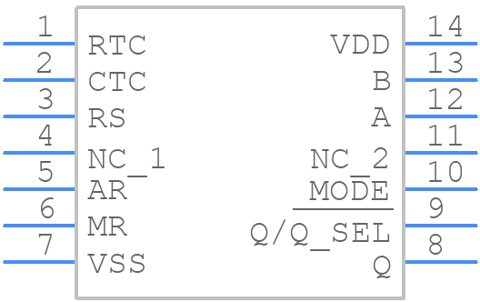 MC14541BCP - onsemi - PCB symbol