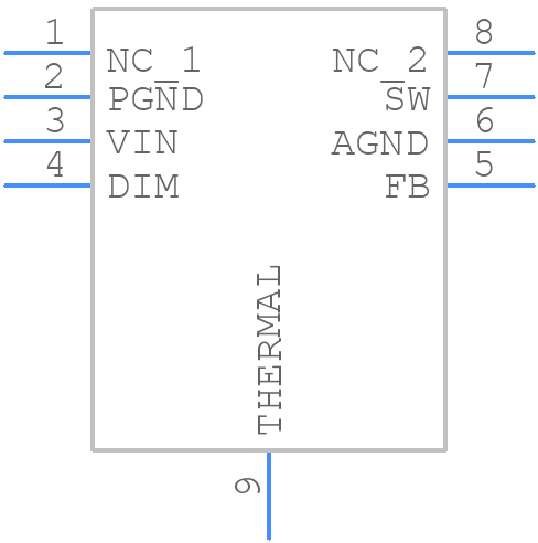LM3410XMY/NOPB - Texas Instruments - PCB symbol