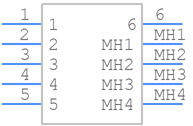 MSS2250R04 - TE Connectivity - PCB symbol