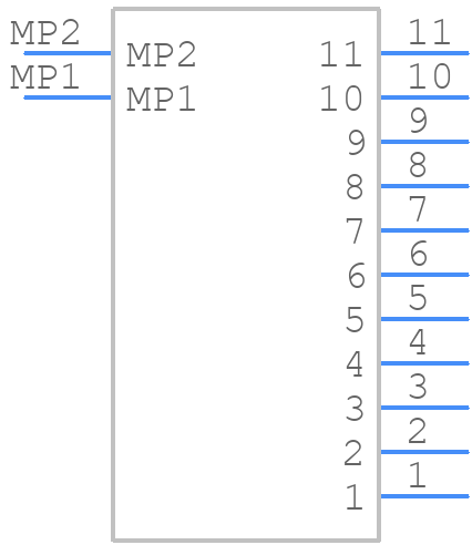 560020-1130 - Molex - PCB symbol