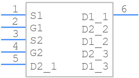 SQJ500AEP-T1_GE3 - Vishay - PCB symbol