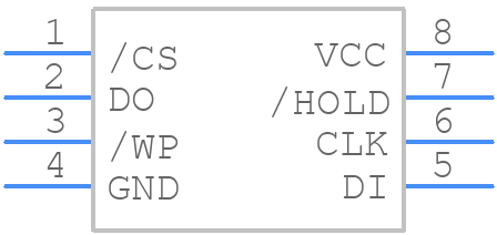 W25Q16DVSSIG - Winbond - PCB symbol