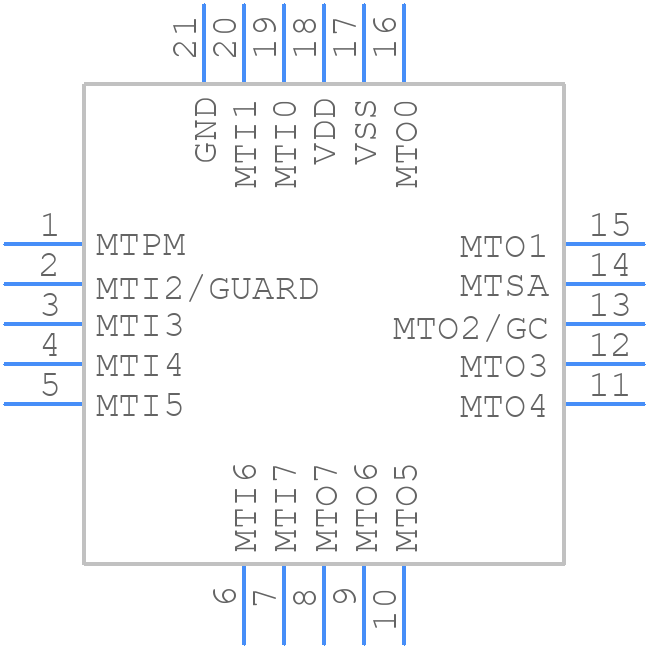 MTCH108-I/GZ - Microchip - PCB symbol