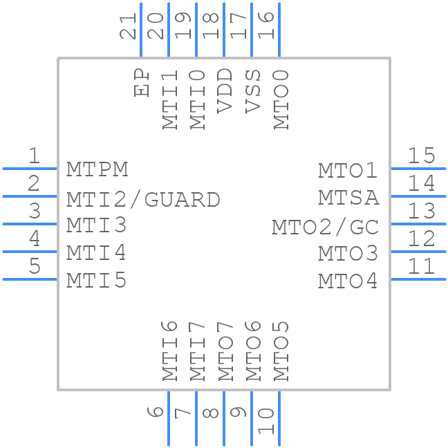 MTCH108T-I/GZ - Microchip - PCB symbol