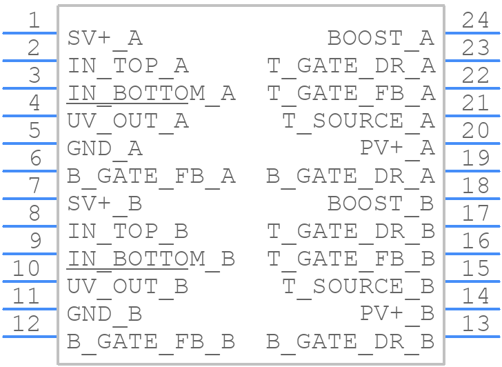 LT1162ISW - Analog Devices - PCB symbol