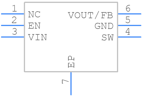 PAM2305CGF120 - Diodes Incorporated - PCB symbol