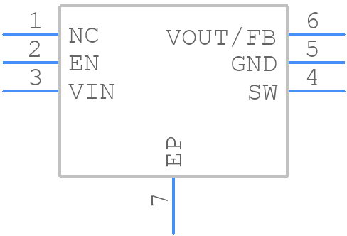 PAM2305CGF330 - Diodes Incorporated - PCB symbol