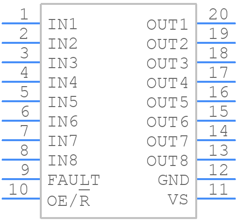 UDN2987LW-6-T - Allegro Microsystems - PCB symbol