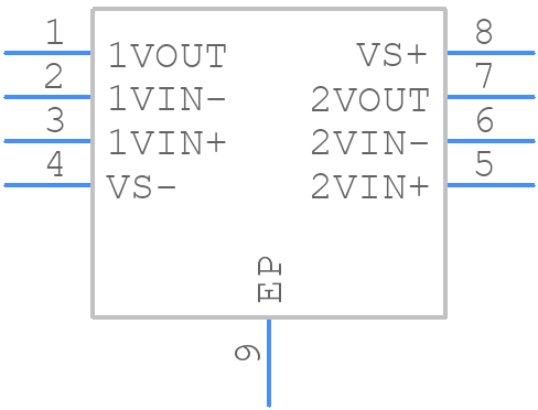 THS3202DGNRG4 - Texas Instruments - PCB symbol