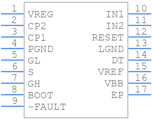 A3946KLPTR-T - Allegro Microsystems - PCB symbol