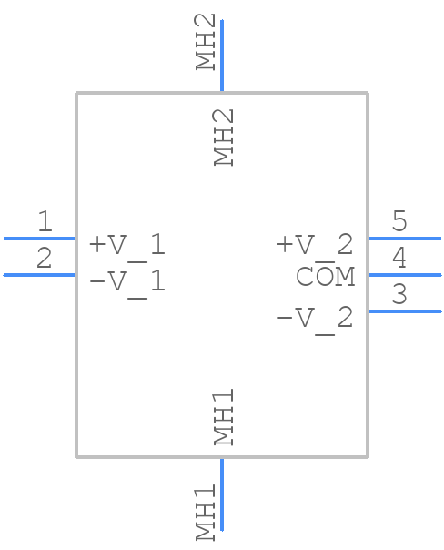 ZUW30515 - Cosel - PCB symbol
