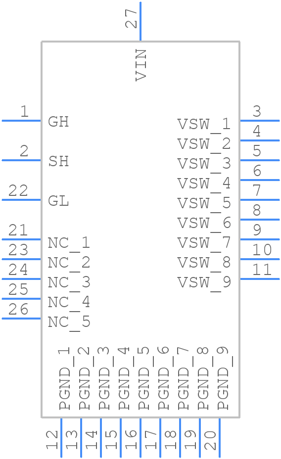 CSD88599Q5DCT - Texas Instruments - PCB symbol