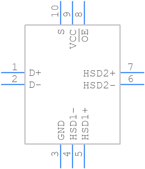 NX3DV42GU,115 - NXP - PCB symbol