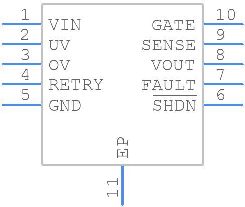 LTC4368IDD-1#TRPBF - Analog Devices - PCB symbol