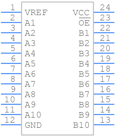 SN74CBTLV3857DW - Texas Instruments - PCB symbol