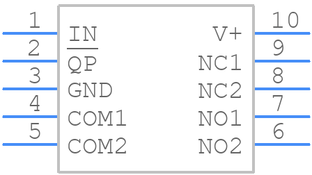 MAX4906EFELB+T - Analog Devices - PCB symbol