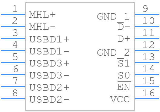 FSA3341UMX - onsemi - PCB symbol
