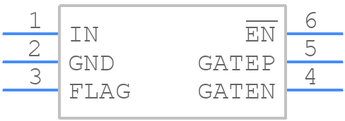 MAX4866LEUT+T - Analog Devices - PCB symbol