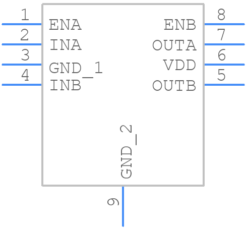 2EDN7524GXTMA1 - Infineon - PCB symbol