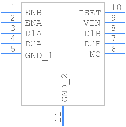 TPS75105DSKR - Texas Instruments - PCB symbol