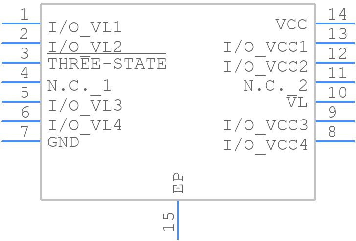MAX3378EETD+T - Analog Devices - PCB symbol