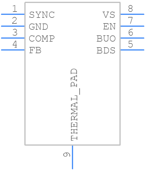 TLE8366EV50XUMA1 - Infineon - PCB symbol