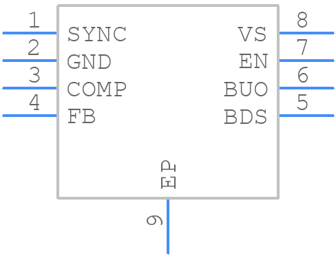 TLE8366E V50 - Infineon - PCB symbol