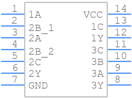 TC74VHC11FT - Toshiba - PCB symbol