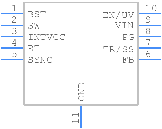 LT8609AIMSE#PBF - Analog Devices - PCB symbol