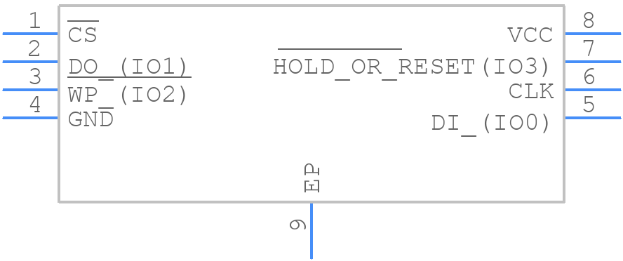 W25Q64FWZPIG - Winbond - PCB symbol