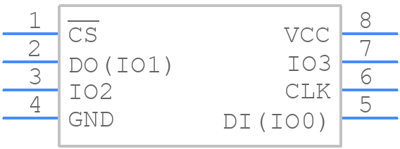 W25Q64JVSSIQ TR - Winbond - PCB symbol